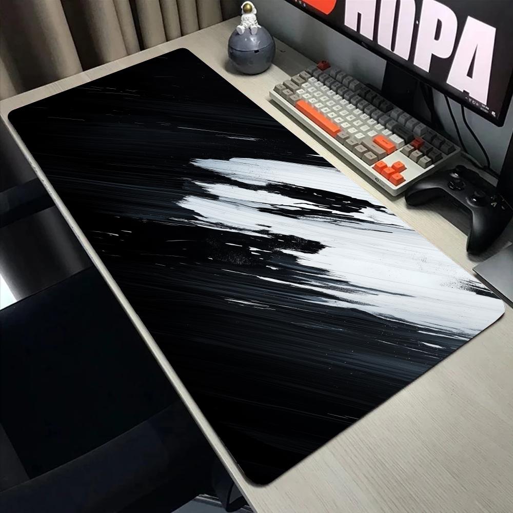 Desk Setup In Office - Abstract Fluid Gaming Mouse Pad Desk