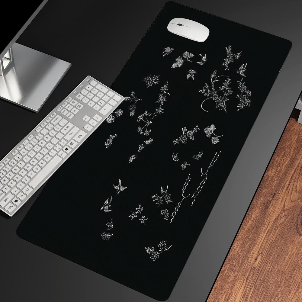 Desk Setup In Office - Plant Bird Mousepad Speed Office Desk