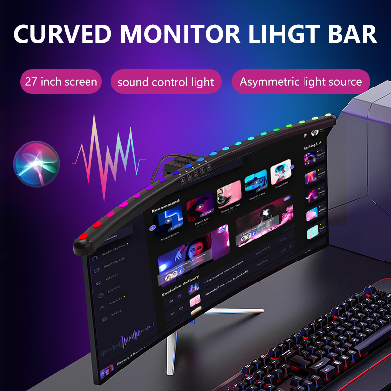 RGB Light Bar Monitor Smart Wi - огляд і ціна Desk Setup In Office