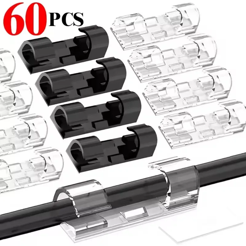 Cable Clips Organizer Drop Wir - огляд і ціна Desk Setup Cable Management