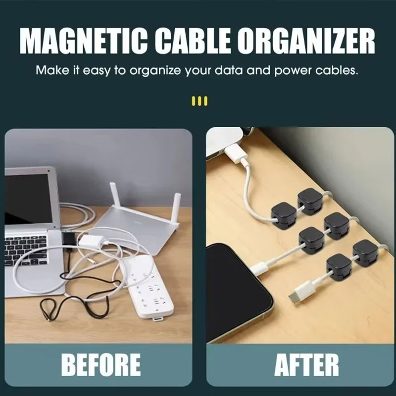 Magnetic Cable Clip Cable Hold - огляд і ціна Desk Setup Cable Management
