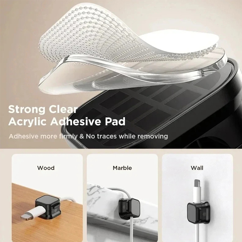 Magnetic Cable Clip Cable Hold - огляд і ціна Desk Setup Cable Management