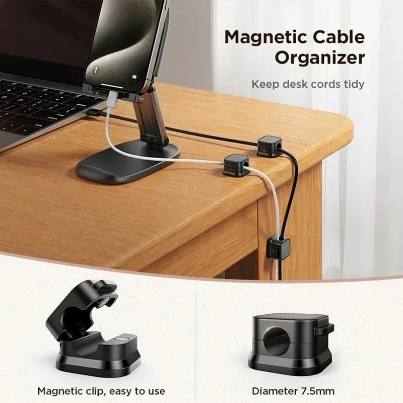 Magnetic Cable Clip Cable Hold - огляд і ціна Desk Setup Cable Management