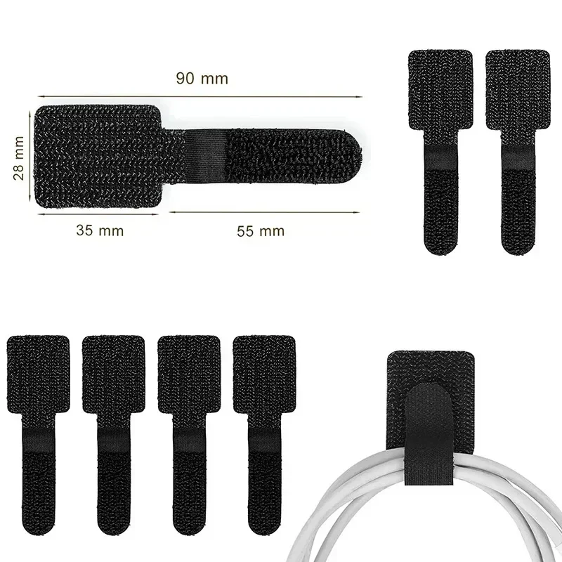 20/10/5PCS Releasable Cable Or - огляд і ціна Desk Setup Cable Management