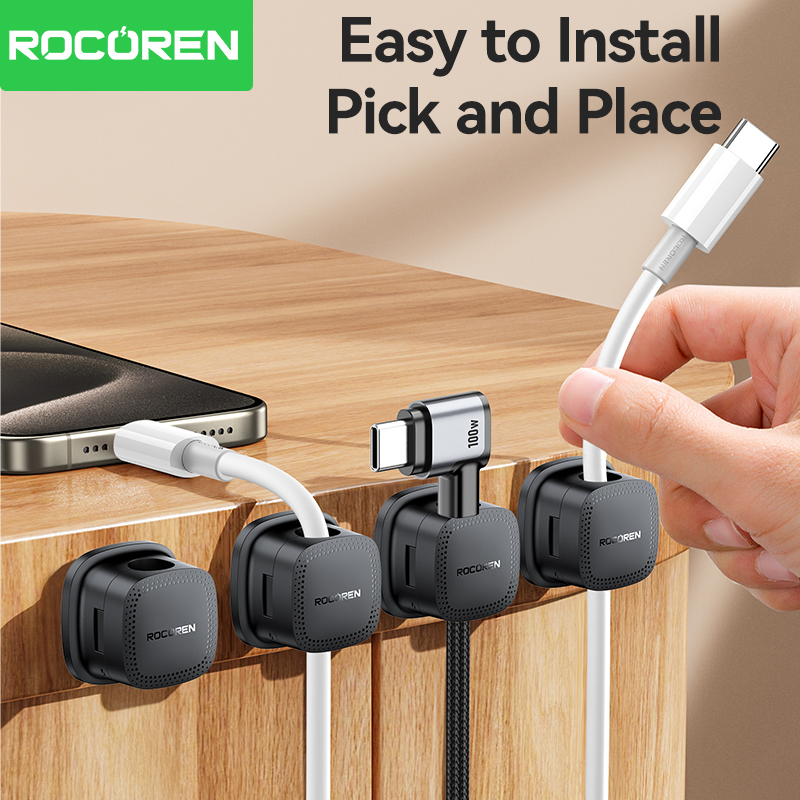 ROCOREN 30PCS Magnetic Cable O - огляд і ціна Desk Setup Cable Management