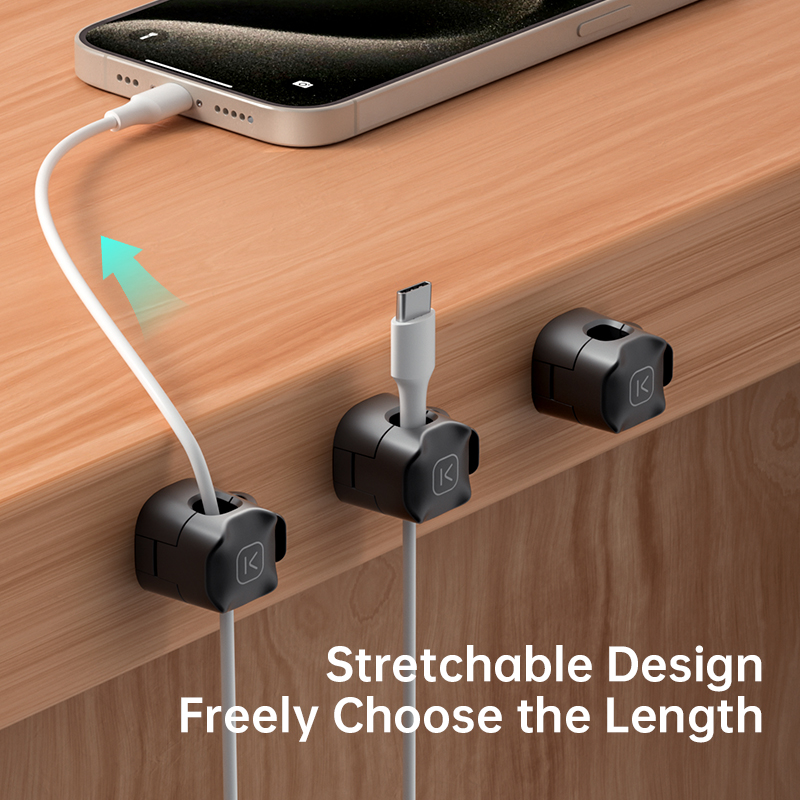 KUULAA 3/6 Pcs Cable Clip Cabl - огляд і ціна Desk Setup Cable Management