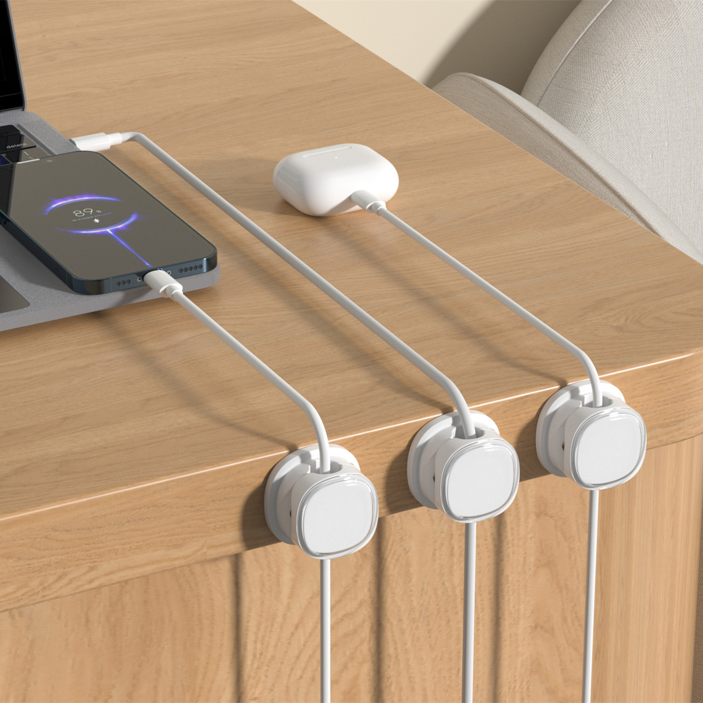 3/6/8/12PCS Magnetic Cable Cli - огляд і ціна Desk Setup Cable Management