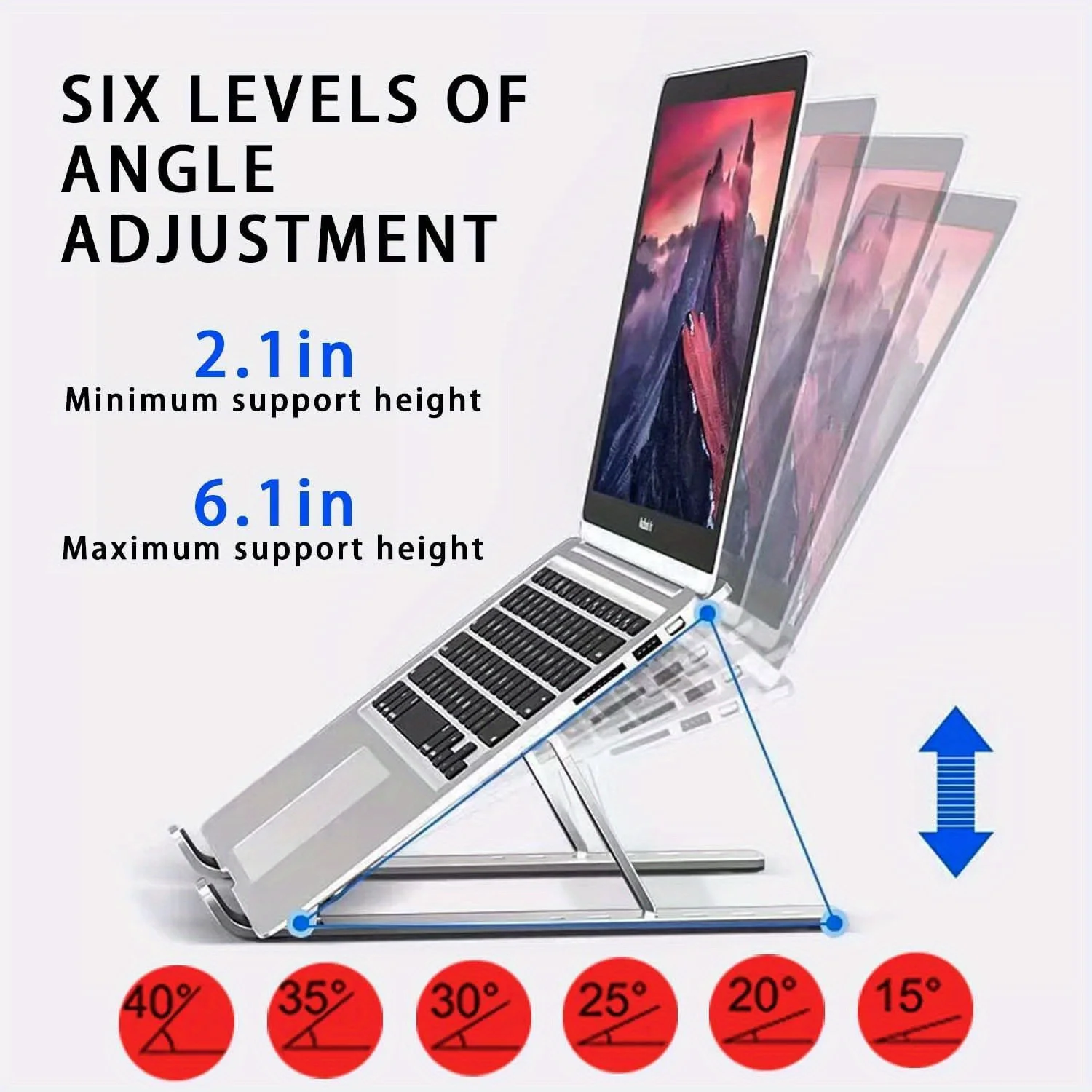 Foldable Aluminum Laptop Riser - огляд і ціна Desk Setup Mac
