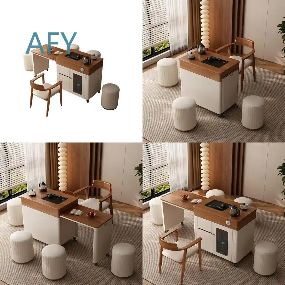 Solid Wood Mobile Table and Ch - огляд і ціна Desk Setup Small Room