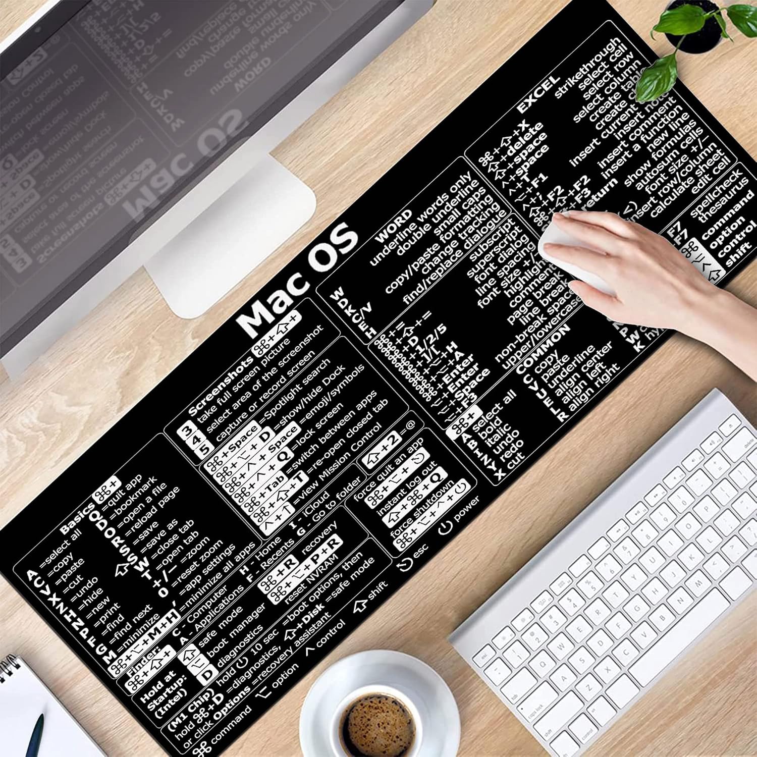 Mac os Shortcuts, Word/Excel ( - огляд і ціна Desk Setup Mac