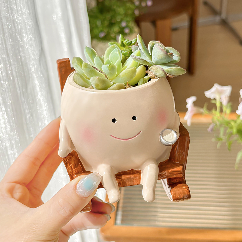 Stylish Cute Cartoon Ghost Res - огляд і ціна Desk Setup Plants