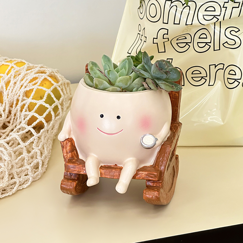 Stylish Cute Cartoon Ghost Res - огляд і ціна Desk Setup Plants