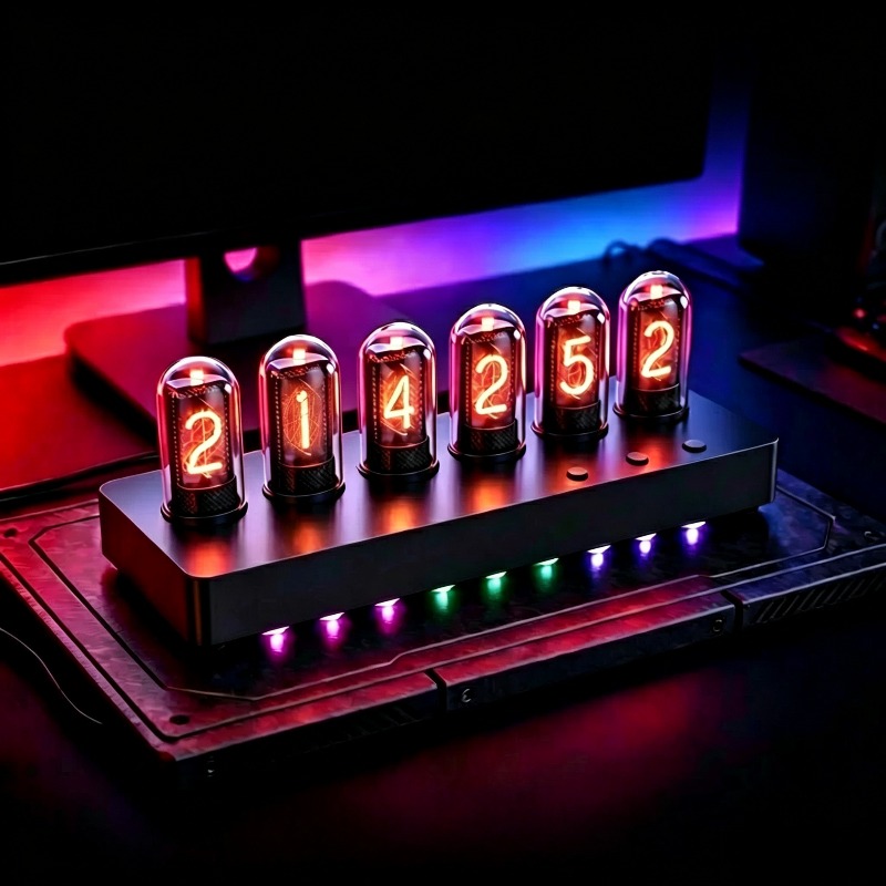 IPS‑Simulated Nixie Tube Clock - огляд і ціна Desk Setup Simulator
