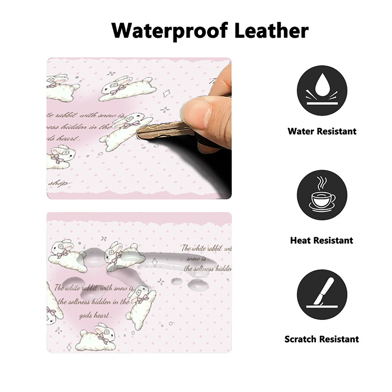 Pink Rabbit Polka Dot Leather  - огляд і ціна Desk Pad Leather Large