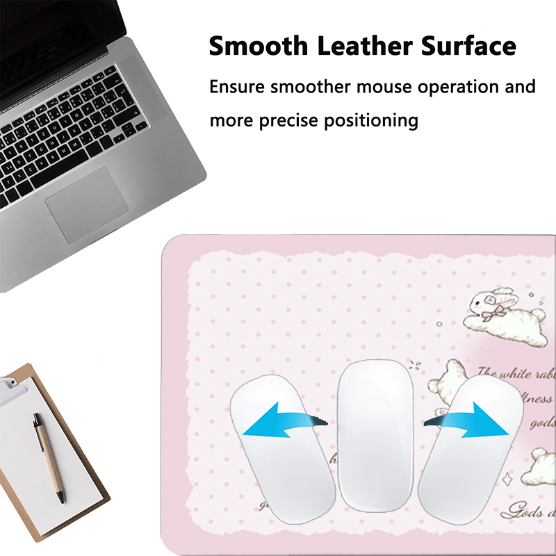 Pink Rabbit Polka Dot Leather  - огляд і ціна Desk Pad Leather Large