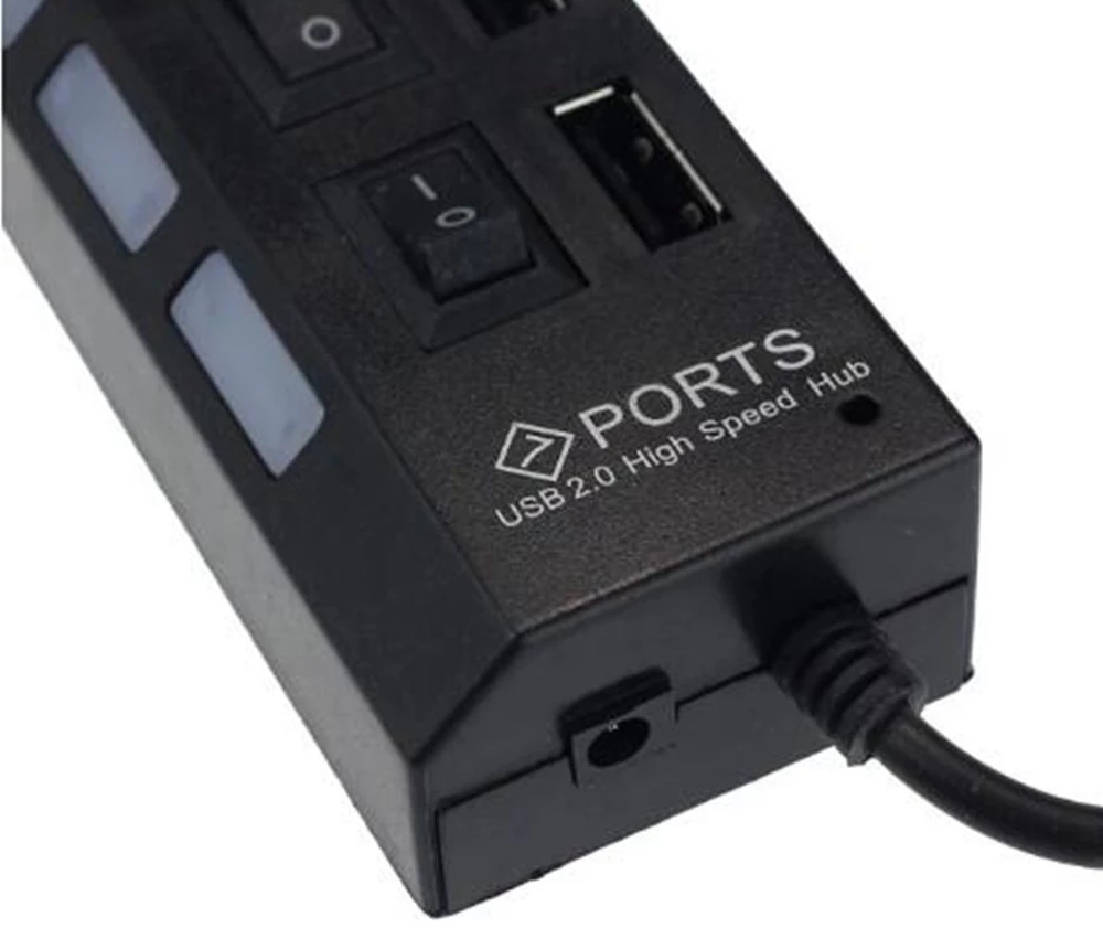 7 Port USB 2.0 Hub Splitter Fo - огляд і ціна Desk Setup Mac