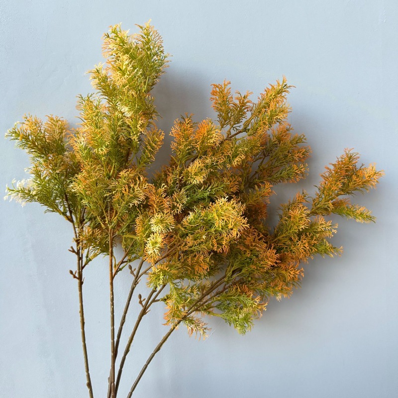 Artificial Colored Pine Branch - огляд і ціна Desk Setup Plants
