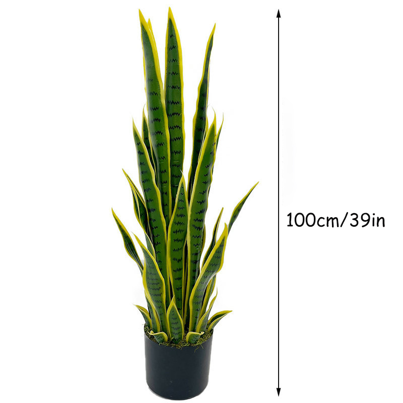 40-100cm Artificial Sansevieri - огляд і ціна Desk Setup Plants