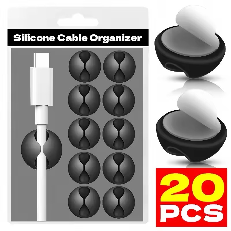 Cable Clips Phone Cord Holder  - огляд і ціна Desk Setup Cable Management