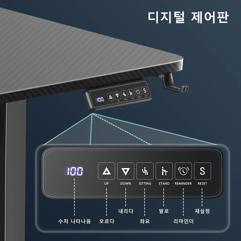 Height Adjustable Desk Motion  - огляд і ціна Gaming Setup Desk