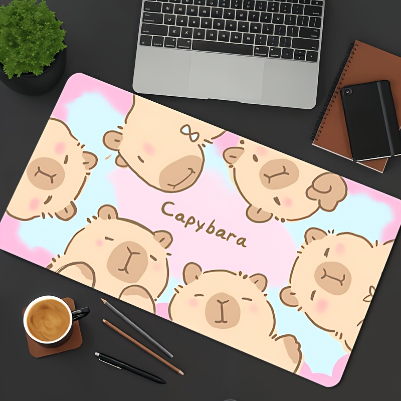 Stylish Cute Cartoon Capybara  - огляд і ціна Desk Setup In Office
