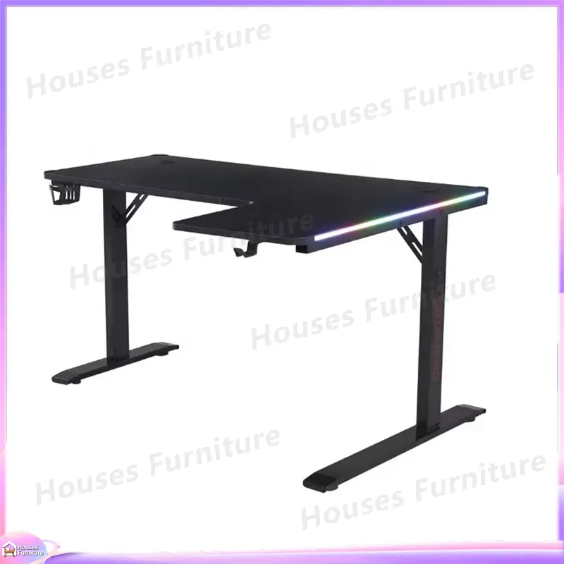 Large 160cm Gaming Desk with L - огляд і ціна Desk Setup In Office