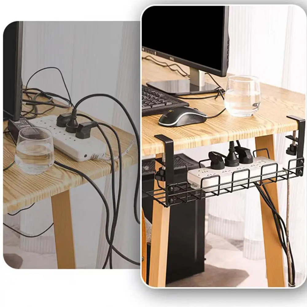 Cable Management Box Under Des - огляд і ціна Desk Setup Cable Management