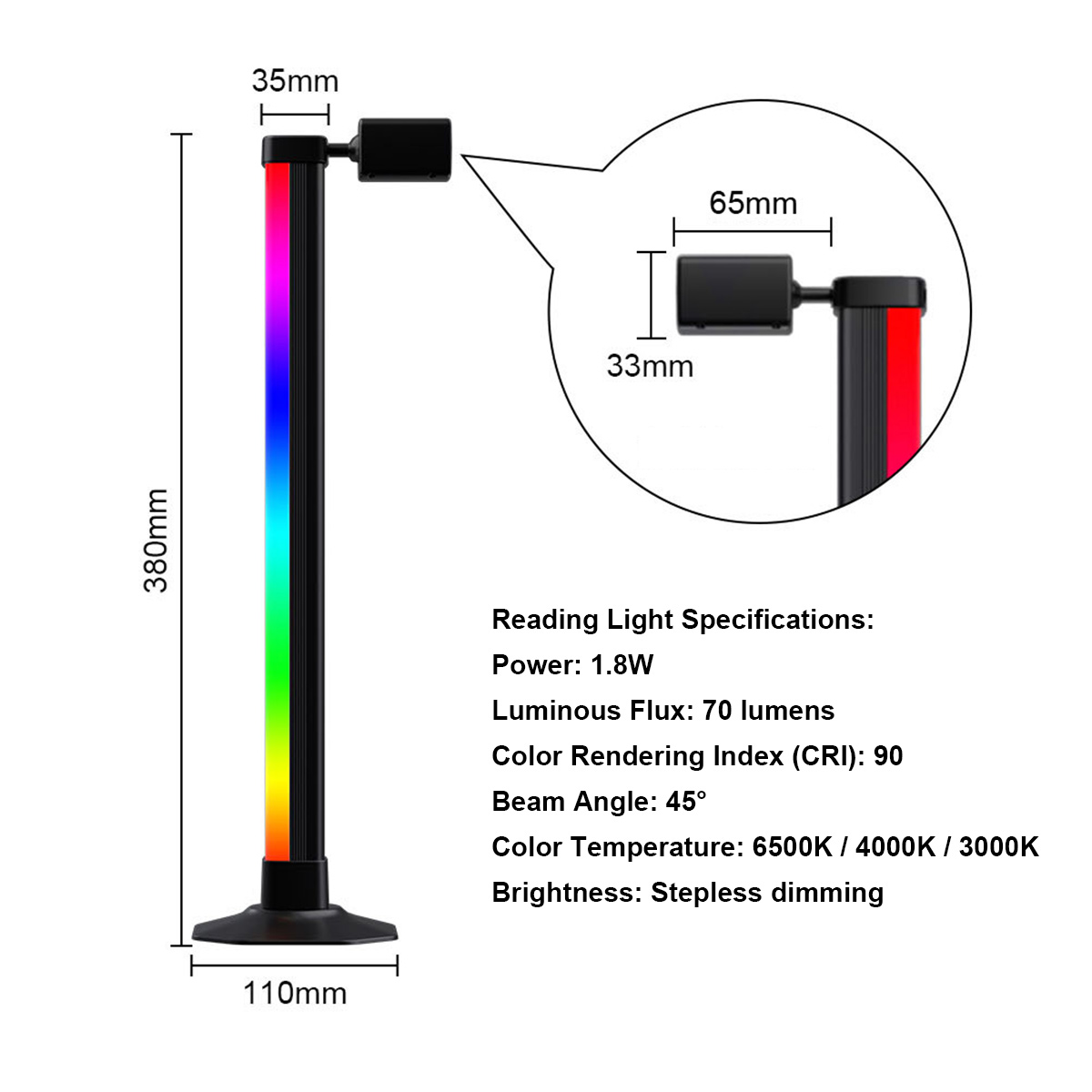 Smart Light Bar LED RGB Music  - огляд і ціна Gaming Setup Desk