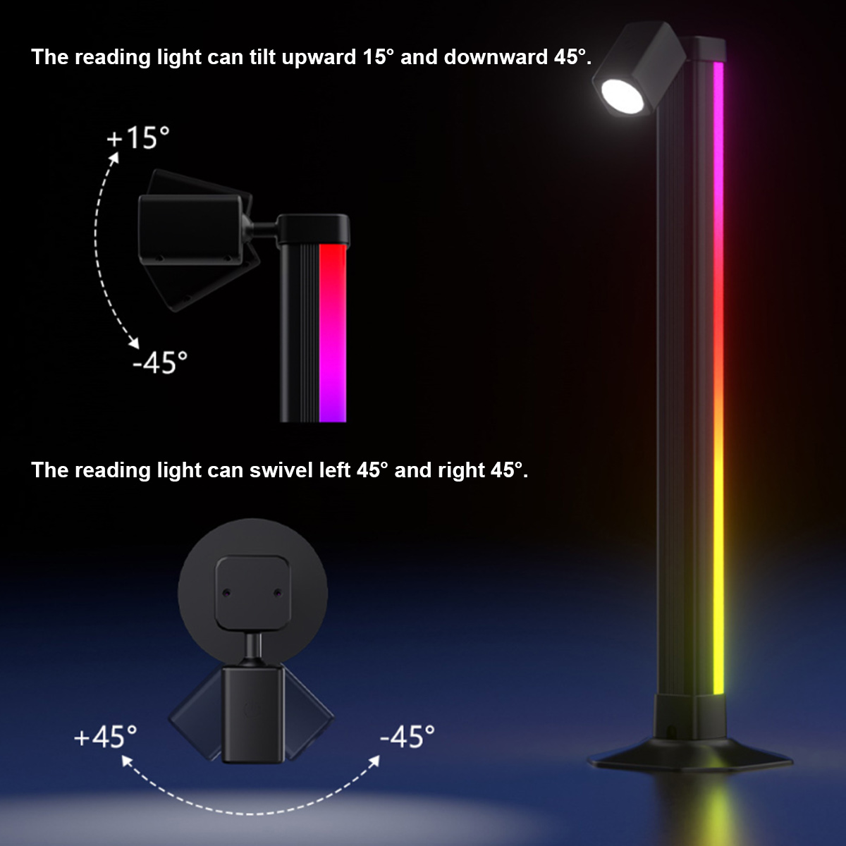 Smart Light Bar LED RGB Music  - огляд і ціна Gaming Setup Desk