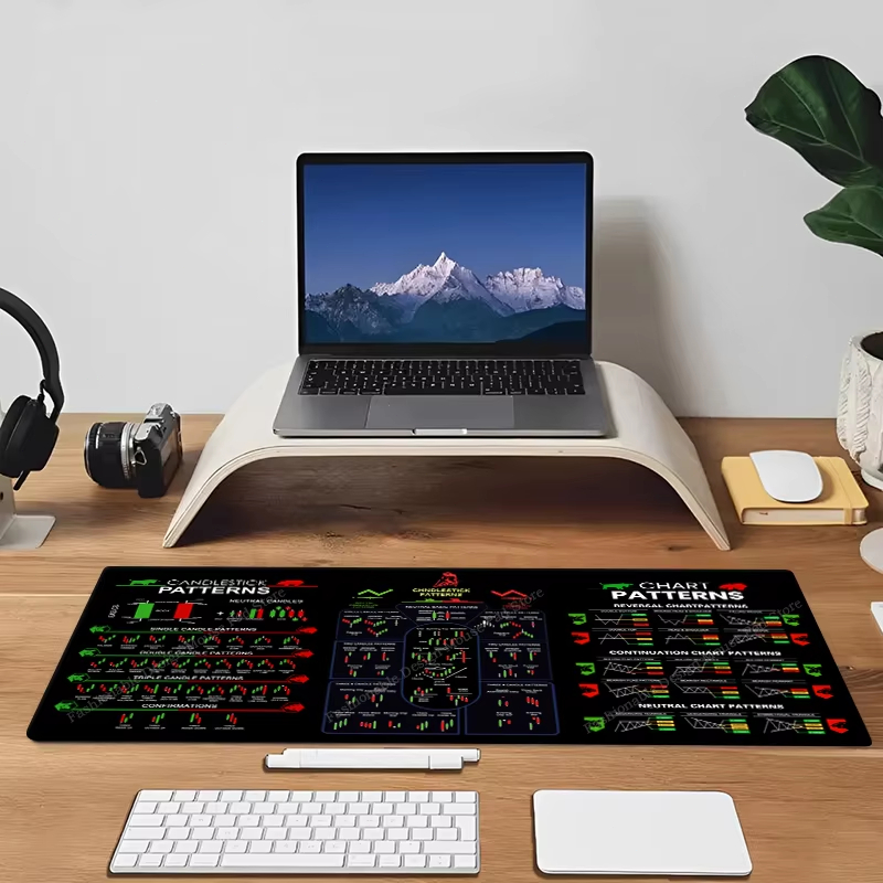 Large Trading Mouse Pad Chart  - огляд і ціна Desk Pad Leather Large