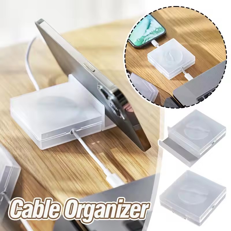 Portable Transparent Cable Org - огляд і ціна Desk Setup Cable Management