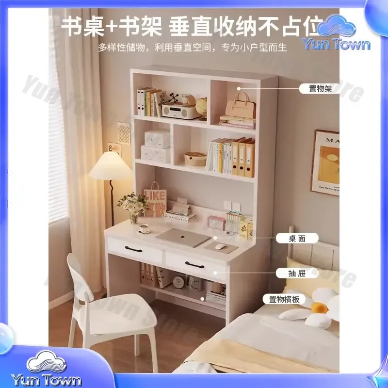 Solid Wood Bookshelf for Stude - огляд і ціна Desk Setup Small Room