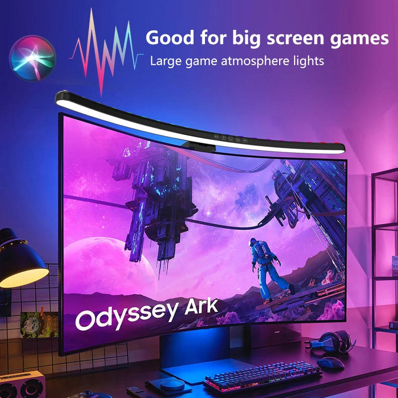 Computer Monitor Light Bar RGB - огляд і ціна Gaming Setup Desk